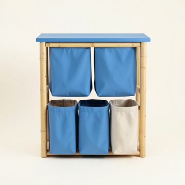 Brook Bridge Laundry Sorting Station With Plain Removable Bags - Blue (synthetic illustration; no displayed measurements)
