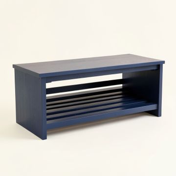 Bay Arc Shoe Storage Bench (synthetic illustration; no displayed measurements)