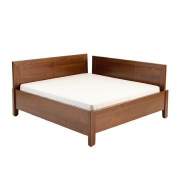 Shandra Solid Wood Low Profile Standard Bed (synthetic illustration; no displayed measurements)