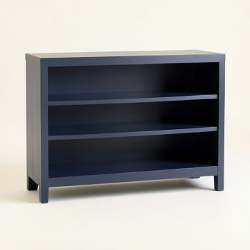 Bay Arc Low Bookcase (synthetic illustration; no displayed measurements)