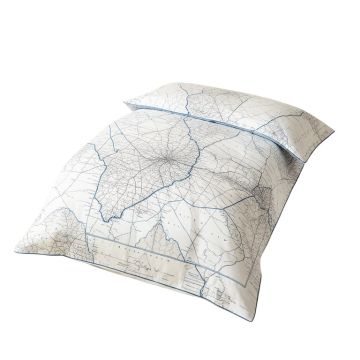 Dedrick Modern Vintage Map Single Duvet Cover
