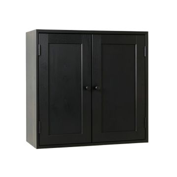 Holly Edge Wall-Mounted Entry Cabinet - Black