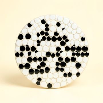 0.8 '' X 0.8 '' Porcelain Penny Round Mosaic Wall & Floor Tile (synthetic illustration; no displayed measurements)