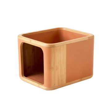 River Falls Empty Furniture-Style Litter Enclosure - Terracotta