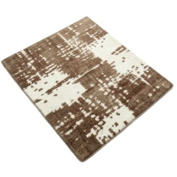 Risley Abstract Tufted Wool Brown/Ivory Area Rug