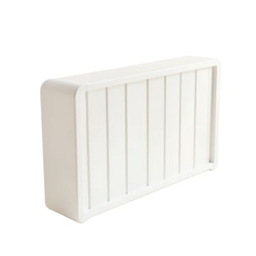 Juniper Crest Narrow Outdoor Storage Bench - White