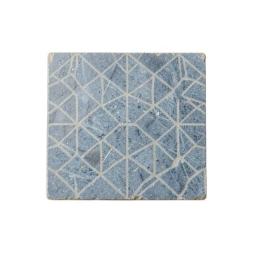 Birch Bridge Uninstalled Square Decorative Tile - Blue