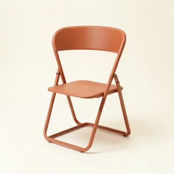 Rowan Dale Folding Outdoor Chair - Terracotta (synthetic illustration; no displayed measurements)