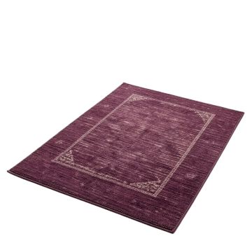 Quays Handwoven Wool Plum Area Rug