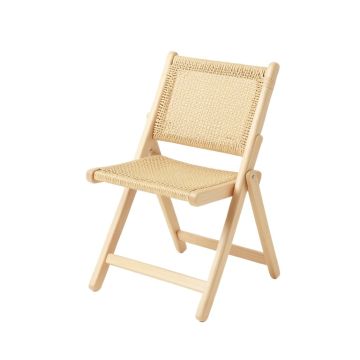 Holly Branch Folding Outdoor Chair - Ivory