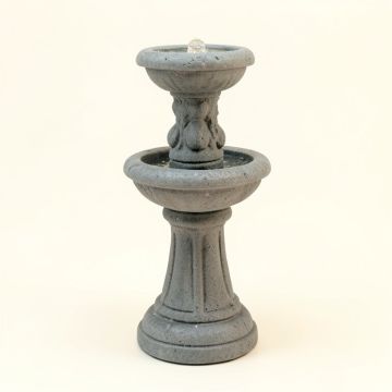 Resin Stone Wall Standing Fountain With Light (synthetic illustration; no displayed measurements)