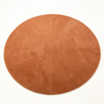 Hill Branch Round Area Rug - Terracotta (synthetic illustration; no displayed measurements)