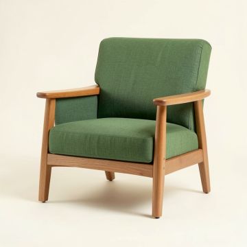 Laurel Crossing Upholstered Armchair - Green (synthetic illustration; no displayed measurements)