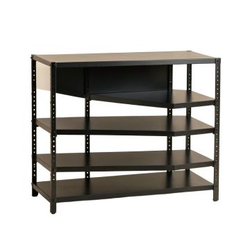 Laurel Bridge Desktop Shelving Unit - Black (synthetic illustration; no displayed measurements)