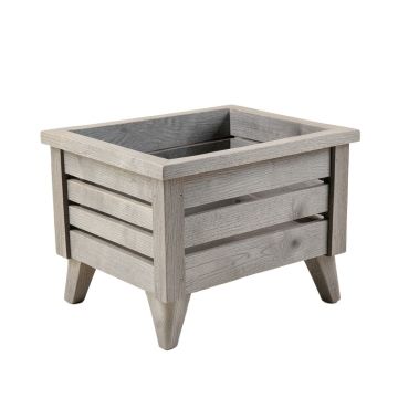 Heath Crest Empty Raised Planter - Gray