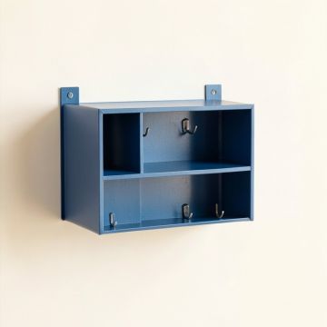 Elm Bridge Wall-Mounted Entryway Organizer Shelf - Blue (synthetic illustration; no displayed measurements)