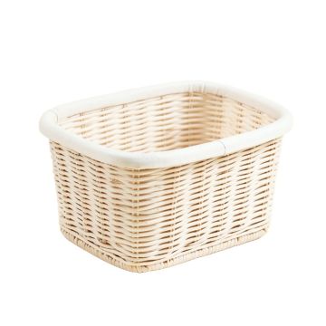 Moss Brook Empty Storage Basket - White