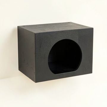 Holly Field Wall-Mounted Cat Perch - Black (synthetic illustration; no displayed measurements)