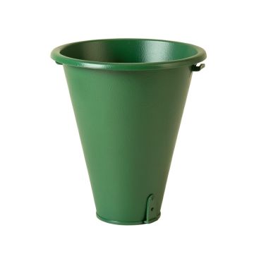 Reed Canyon Empty Railing Planter With Integral Brackets - Green