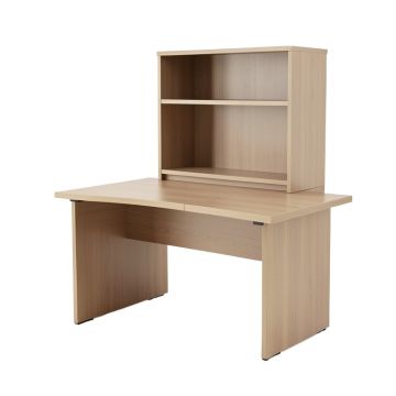 Reversible L-Shape Desk With Hutch