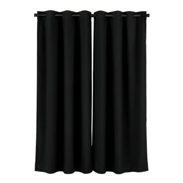 Channing Solid Max Blackout Thermal Grommet Single Curtain Panel