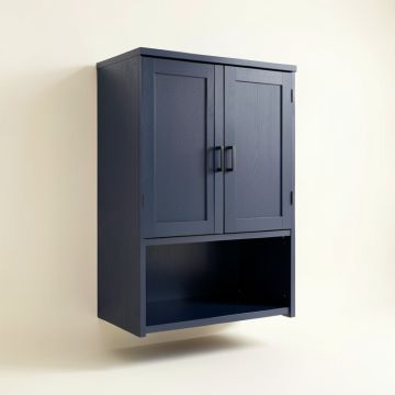 Brook Canyon Wall-Mounted Laundry Cabinet - Navy (synthetic illustration; no displayed measurements)
