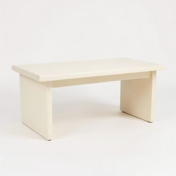 Laurel Crossing Desktop Monitor Riser - Ivory (synthetic illustration; no displayed measurements)
