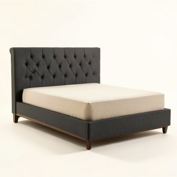 Antonio Upholstered Tufted Low Profile Standard Bed (synthetic illustration; no displayed measurements)
