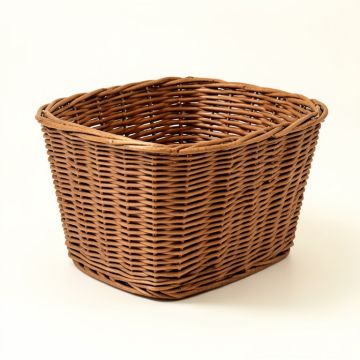 Twist Weave Water Hyacinth Wicker Basket (synthetic illustration; no displayed measurements)