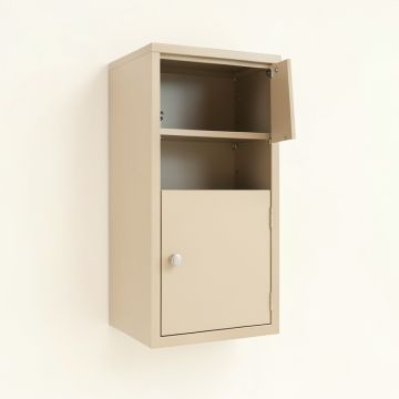 Shore Branch Wall-Mounted Entry Cabinet - Beige (synthetic illustration; no displayed measurements)