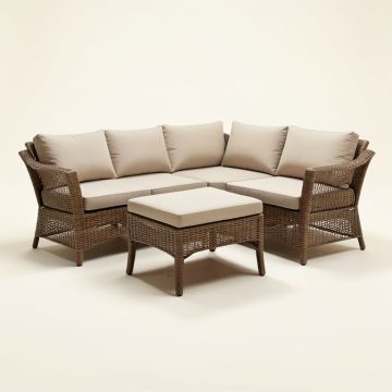 Badreddine Patio 3 Piece Seating Group With Cushions (synthetic illustration; no displayed measurements)