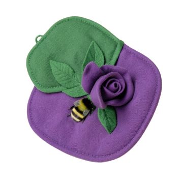 3Drose Bumble Bee And Potholder