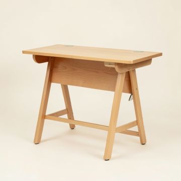 Office Wood Look Ladder Desk (synthetic illustration; no displayed measurements)