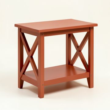 Sage Branch Side Table - Terracotta (synthetic illustration; no displayed measurements)