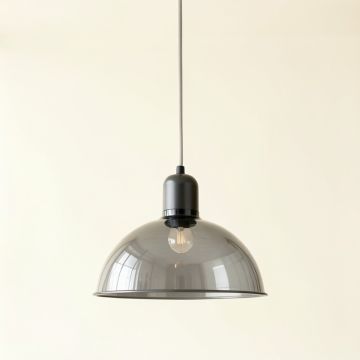 Maple Crest Pendant Light Suspended From One Plain Cable - Gray (synthetic illustration; no displayed measurements)