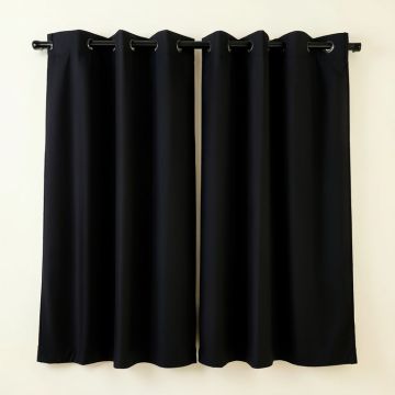 Crenshaw Solid Blackout Thermal Grommet Curtain Panels (synthetic illustration; no displayed measurements)