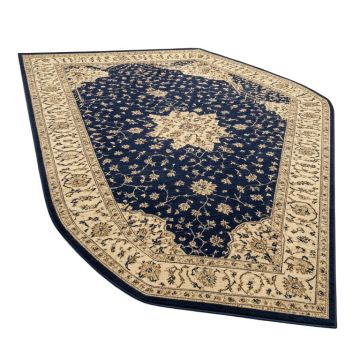 Arteaga Oriental Navy/Beige Area Rug