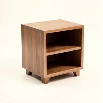 Sudbury Solid Wood End Table With Storage (synthetic illustration; no displayed measurements)