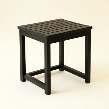 Aspen Canyon Compact Balcony Table - Black (synthetic illustration; no displayed measurements)