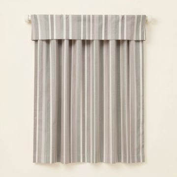 Liesel Striped Semi-Sheer Rod Pocket Single Curtain Panel (synthetic illustration; no displayed measurements)