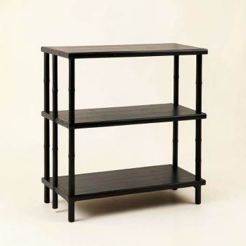 Slate Bend Empty Seed-Starting Shelving Unit Without Lights - Black (synthetic illustration; no displayed measurements)
