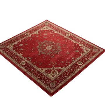 Kowloon Power Loom Deep Red Rug