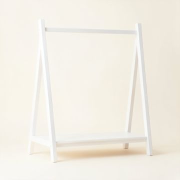 Spruce Bridge Empty Garment Rack - White (synthetic illustration; no displayed measurements)