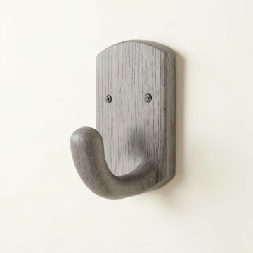 Flint Branch Wall-Mounted Robe Hook - Gray (synthetic illustration; no displayed measurements)
