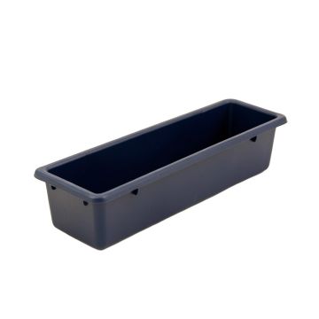 Bay Crest Empty Railing Planter With Integral Brackets - Navy
