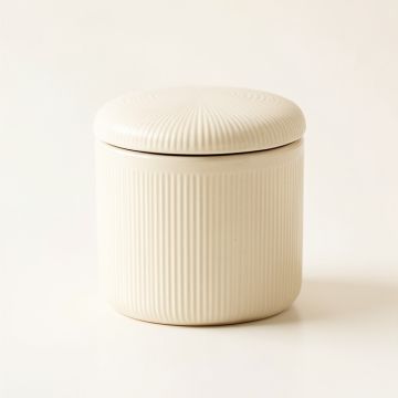 Field Canyon Storage Canister With Lid - Cream (synthetic illustration; no displayed measurements)
