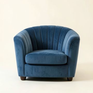 Hazel Canyon Upholstered Armchair - Blue (synthetic illustration; no displayed measurements)