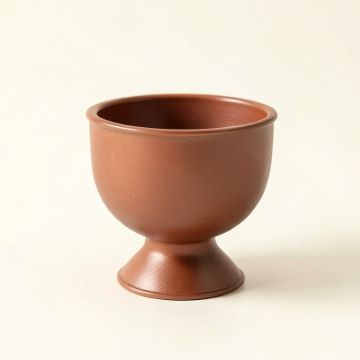 Vale Bend Empty Candle Holder - Terracotta (synthetic illustration; no displayed measurements)