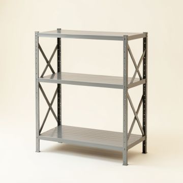 Dawn Crest Empty Seed-Starting Shelving Unit Without Lights - Gray (synthetic illustration; no displayed measurements)