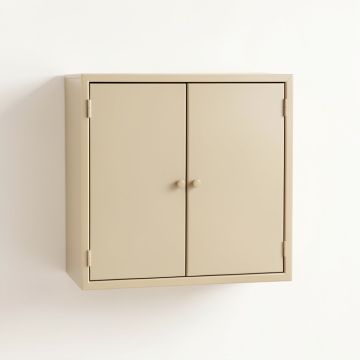 Vale Dale Wall-Mounted Laundry Cabinet - Beige (synthetic illustration; no displayed measurements)